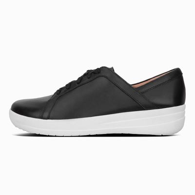 Fitflop F-Sporty II Leather Lace-Up - Sneaker Damen - Schwarz (WOV451072)